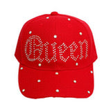 Red Nylon Queen Hat