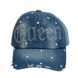 Blue Jean Nylon Queen Hat