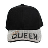 Black/Silver Nylon Queen Hat