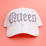 White Nylon Queen Hat