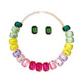 Multicolor Choker Necklace Set