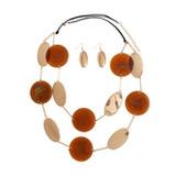 Sheer Brown Necklace Set