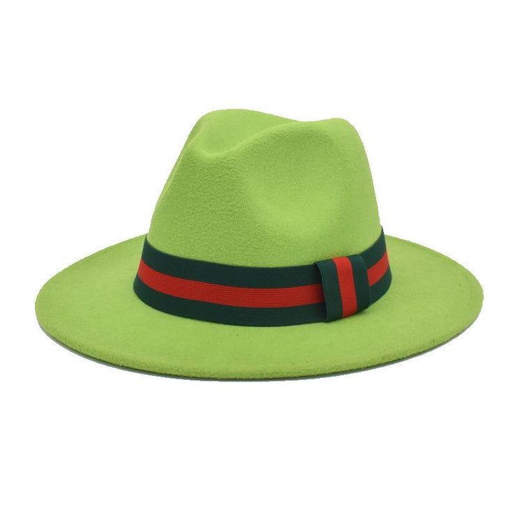 New Style Green Fedora Hat