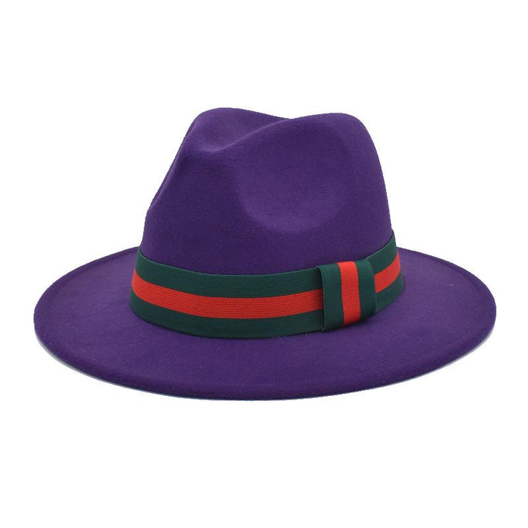 New Style Purple Fedora Hat