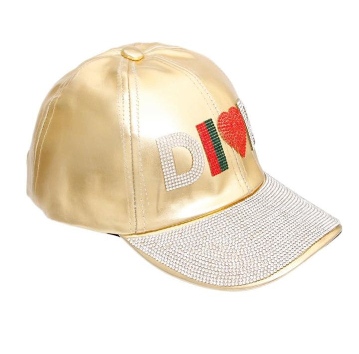 Rhinestone Hat Gold