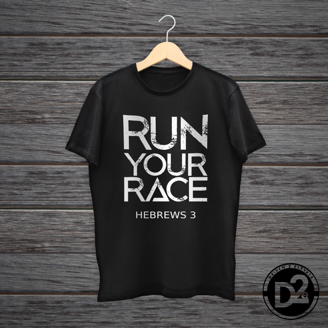 Run Your Race Black tee