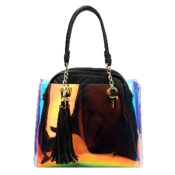 Tote and Black Leather Bag