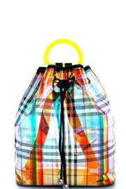 Multi Color Pull String Adjustable Strap Bag